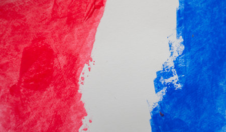 Blue and red backgroundの写真素材