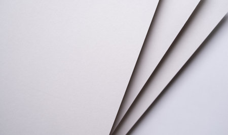 Overlapping white construction paperの写真素材