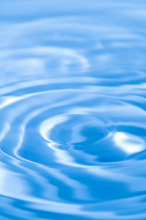 Beautiful ripples on the water surfaceの写真素材