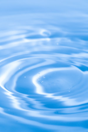 Beautiful ripples on the water surface