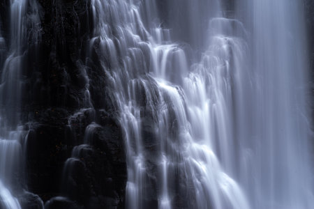 The beautiful spray of Bansho Falls at Norikura Plateau