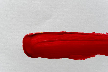 Red paint patternの写真素材