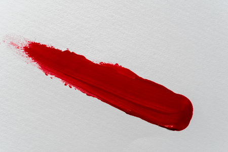 Red paint patternの写真素材