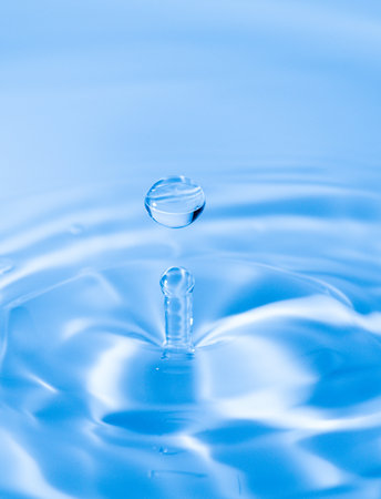 Beautiful water droplets action shot