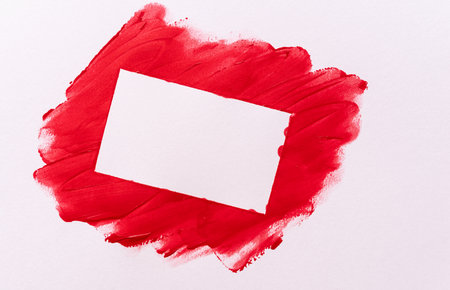 Red painted backgroundの写真素材