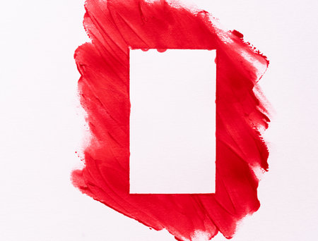 Red painted backgroundの写真素材