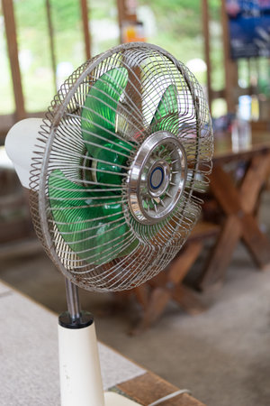 Nostalgic old Japanese fanの写真素材