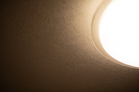 Glowing living room lightingの写真素材