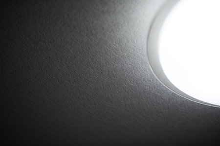 Glowing living room lightingの写真素材