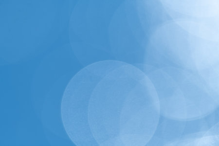 Blue background bokehの写真素材