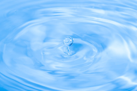 Beautiful water droplets action shot