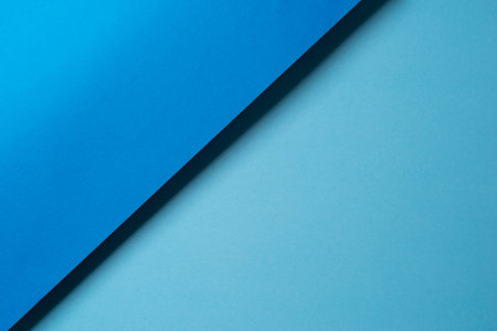 Overlapping blue construction paper