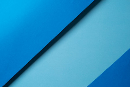 Overlapping blue construction paper