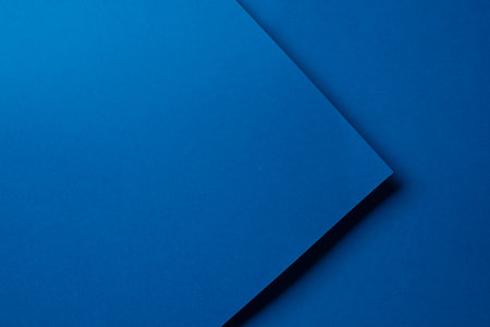 Overlapping blue construction paper