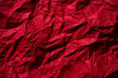 Crumpled red backgroundの写真素材