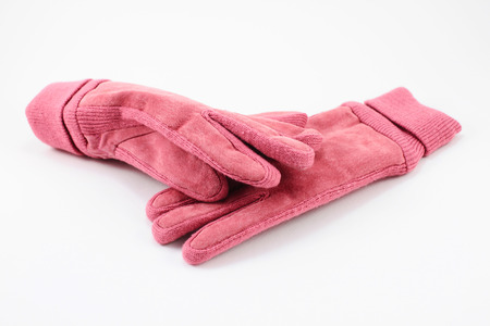 pink glovesの写真素材