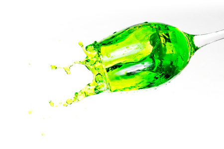 Fresh wine color green nature from white background.の写真素材