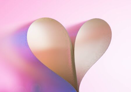 heart on gradient backgroundの写真素材
