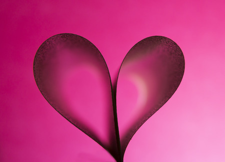 heart on gradient backgroundの写真素材