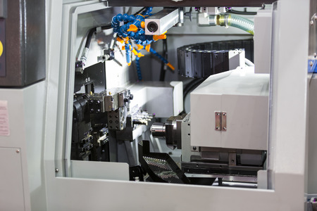 Turning high precision automotive part by cnc latheの写真素材