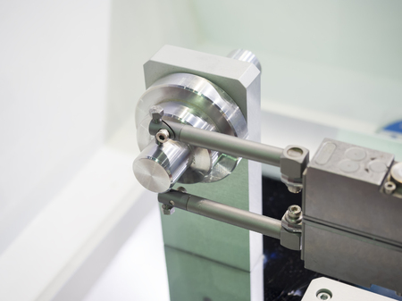 inspection diameter grinding mold and die part by auto sensorの写真素材