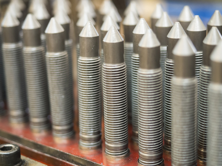 automotive parts high precision stud bolt manufacturingの写真素材