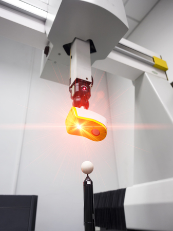 3D laser scan high precision part for reverse engineeringの写真素材