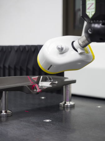 3D laser scan high precision part for reverse engineeringの写真素材