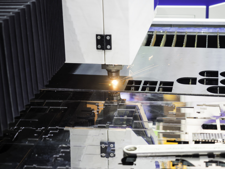 High precision CNC laser welding metal sheet, high speed cutting, laser welding, laser cutting technology, laser welding machineの写真素材