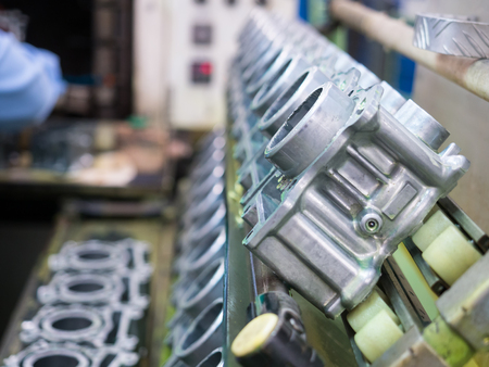 high precision automotive part manufacturing by high accuracy cnc machining machine, high technology automotive part industrial, precision partの写真素材