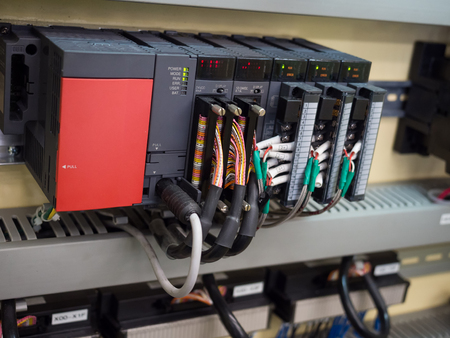 high technology Industrial Machine control by PLC programing logical control for manufacturing, The...