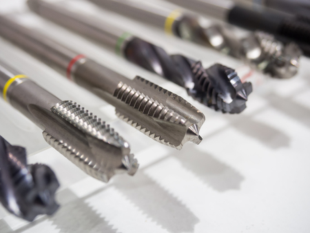 cutting tool for high precision machining manufacturing process, high technology for high speed cutting for mold, die and automotive part manufacturing, high technology of tooling coatingの写真素材