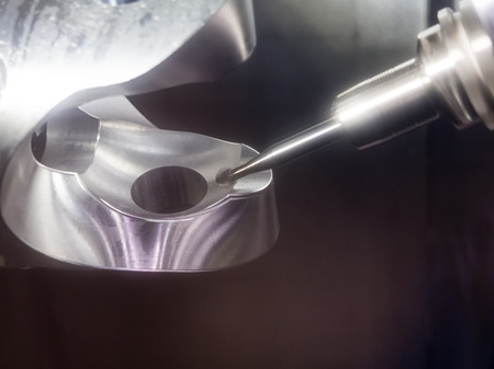 high technology CNC machining center, 5 axis machining, high speed cutting, high accuracy and precision production parts for automotive mold aerospace industrialの写真素材