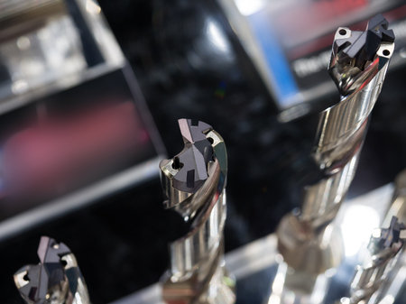 cutting tool for high precision machining manufacturing process, high technology for high speed cutting for mold, die and automotive part manufacturing, high technology of tooling coatingの写真素材