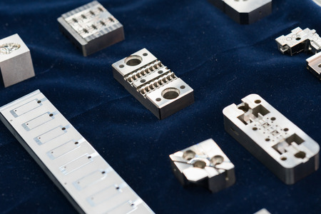 high precision steel automotive part manufacturing by CNC machining process, mass production part, high accuracy machining partの写真素材