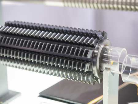 High accuracy carbide endmill for high precision cutting automotive part by CNC machining center, Endmill forhigh precision  mold and die cutting indutrialの写真素材