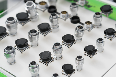 Terminal Connectors for modern machine industry, Quick connect and release terminal connectorの写真素材