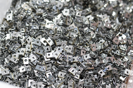 high precision stamping part for automotive industrial, stamping and assembly partの写真素材