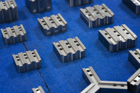 High accuracy Turning chuck and soft jaw for precision part manufacturing industrial, Equipment for steel aluminium and iron part production by CNC machinig processの写真素材