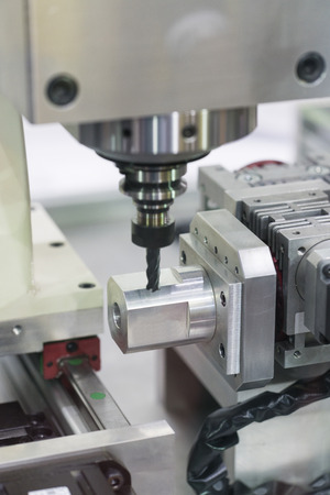 machining precision part by CNC machining center, High accuracy mold and die manufacturing by CNC high speed cutting machineの写真素材