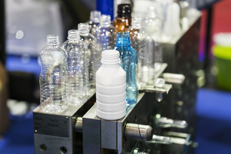 High technology Plastic cup manufacturing industrial, Raw material plastic bottle production, precision plastic hot injection methodの写真素材