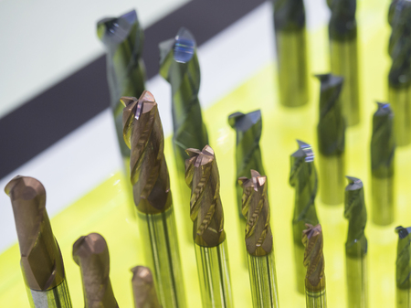 cutting tool for high precision machining manufacturing process, high technology for high speed cutting for mold, die and automotive part manufacturing, high technology of tooling coatingの写真素材