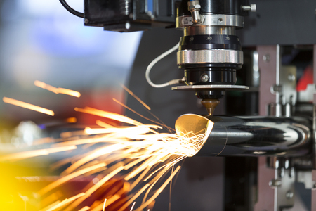 High precision CNC laser welding metal sheet, high speed cutting, laser welding, laser cutting technology, laser welding machineの写真素材