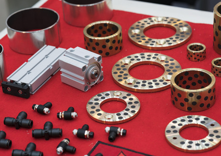 Oilless brass bush for high precision machine, maintenance free bushの写真素材