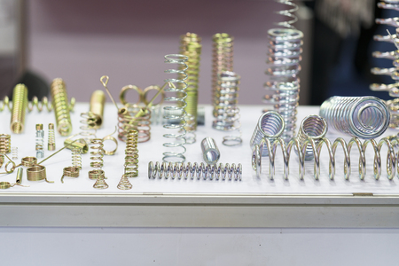 High precision automotive and industrial spring making machine, automotive part, spare partの写真素材