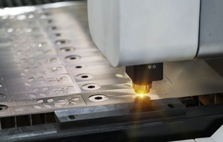 High precision CNC laser welding metal sheet, high speed cutting, laser welding, laser cutting technology, laser welding machineの写真素材