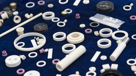Ceramic part for machine, automotive, valve and pump high hardness for wear resistance. Long life accuracy part for electric insulation and electrical equipment. Corrosion resist part and tool. の写真素材