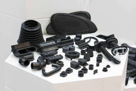 high precision aluminium rubber and plastic automotive part manufacturing by casting and machiningの写真素材