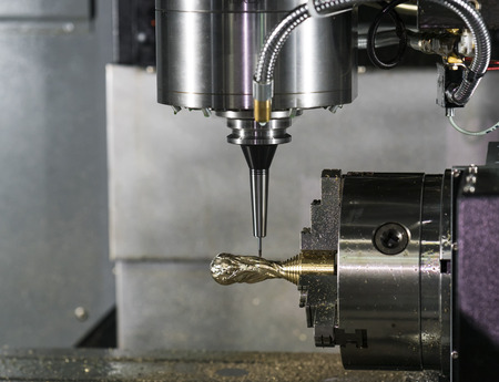 machining precision part by CNC machining center