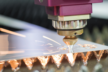 High precision CNC laser welding metal sheet, high speed cutting, laser welding, laser cutting technology, laser welding machineの写真素材